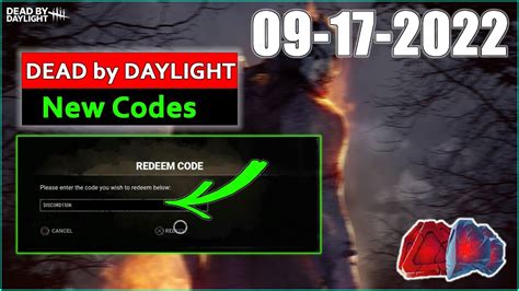 dead by daylight codes